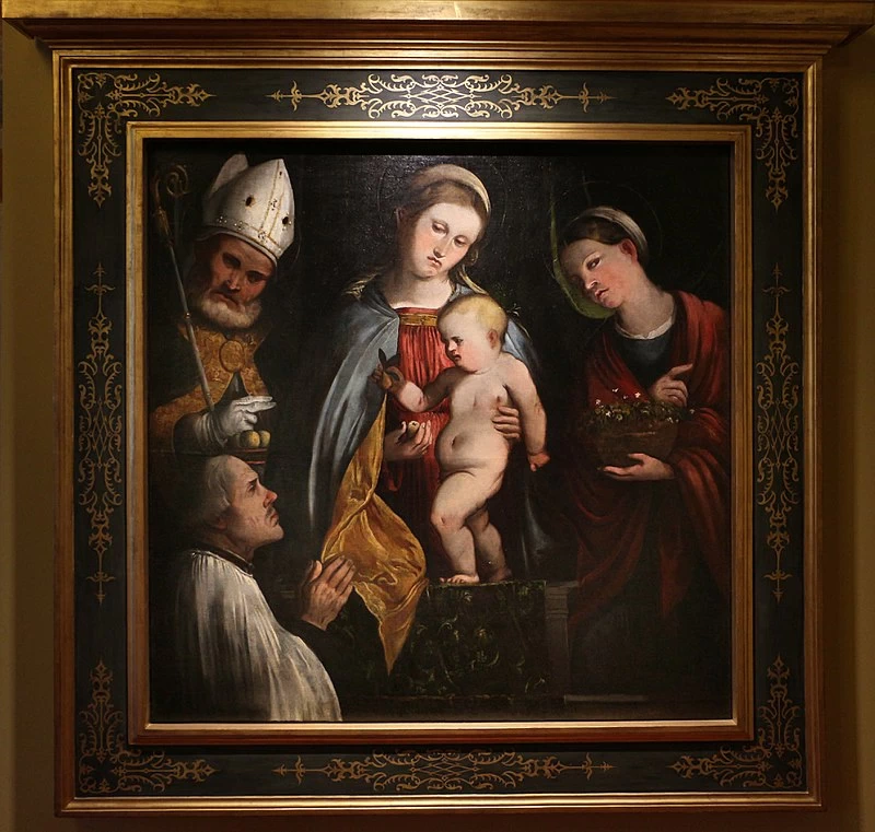 Il Romanino-24-Madonna col Bambino e i ss. Nicola e Dorotea-Castello Buonconsiglio